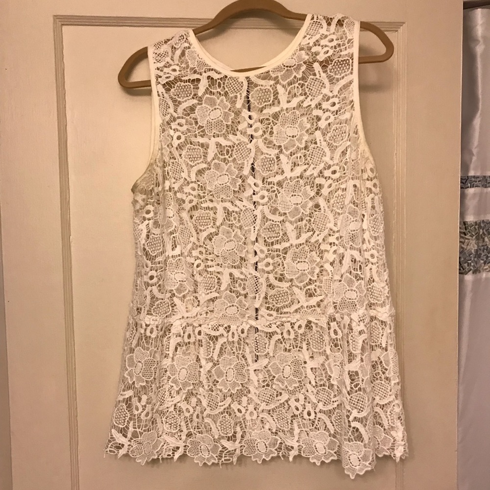 CAbi Needle Lace Shell
